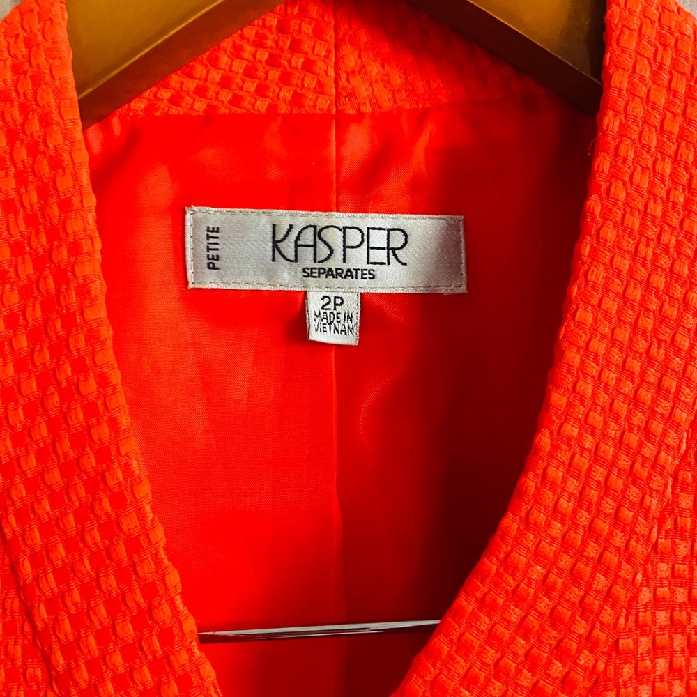 Vibrant Orange Kasper Blazer